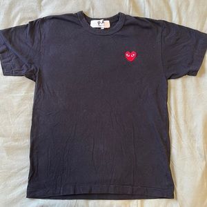 Black CDG t-shirt in medium